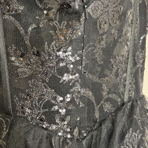 Ladivine by Cinderella Divine Ball Gown Formal Dress Prom Lace Tiered Size XS - Picture 13 of 13